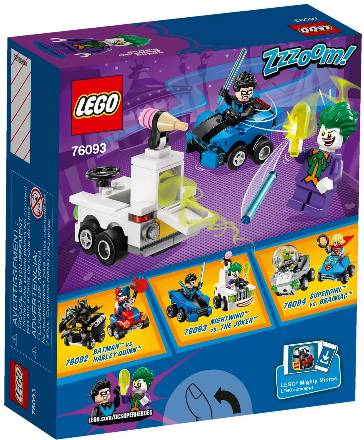 LEGO DC Comics Super Heroes 76093 Mighty Micros: Nightwing vs. The Joker set, image 3