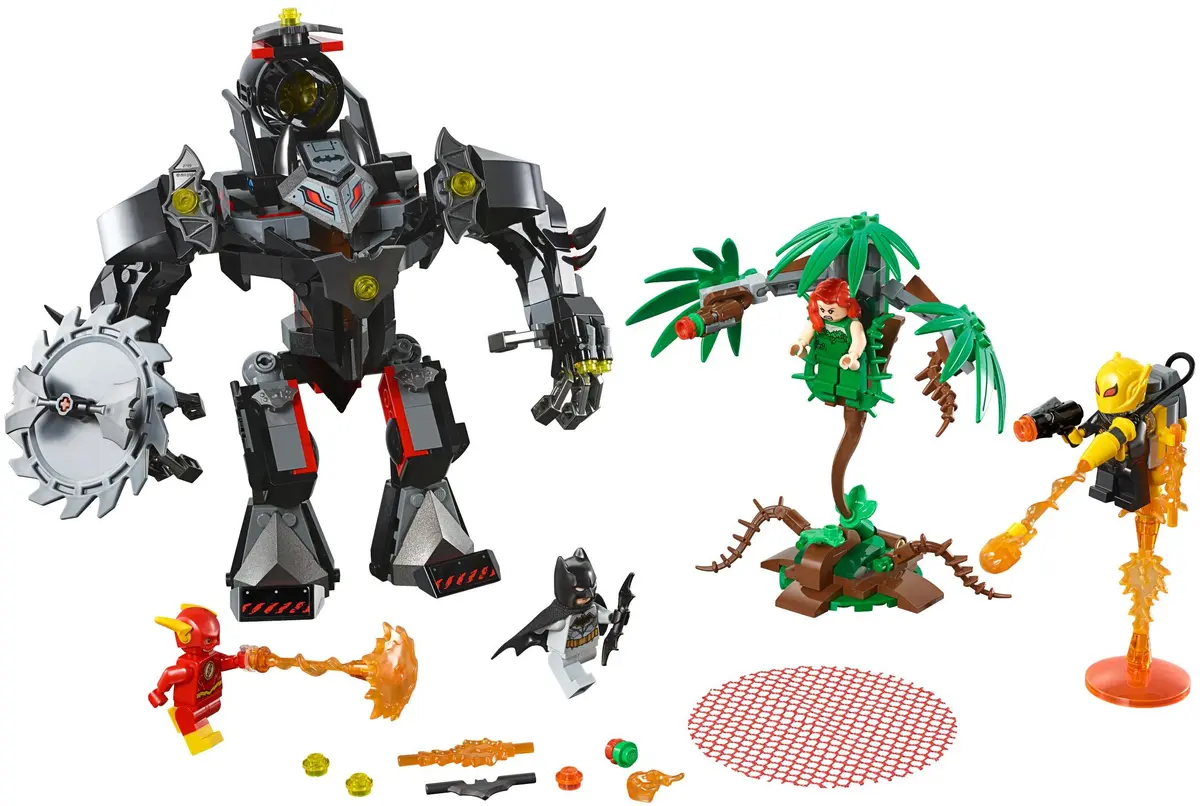 LEGO DC Comics Super Heroes 76117 Batman Mech vs. Poison Ivy Mech set