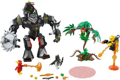 LEGO DC Comics Super Heroes 76117 Batman Mech vs. Poison Ivy Mech set