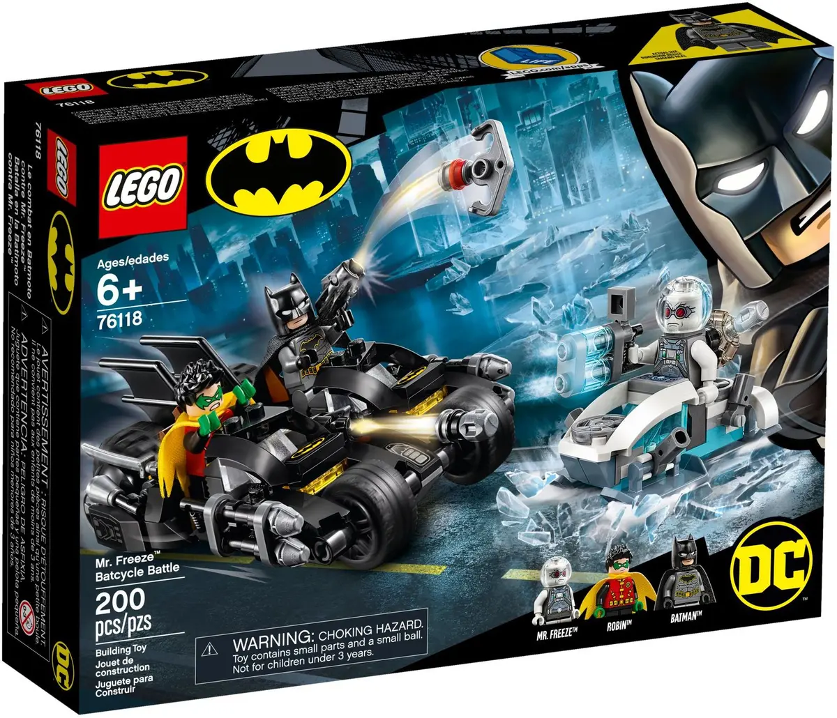 LEGO DC Comics Super Heroes 76118 Mr. Freeze Batcycle Battle set, image 2