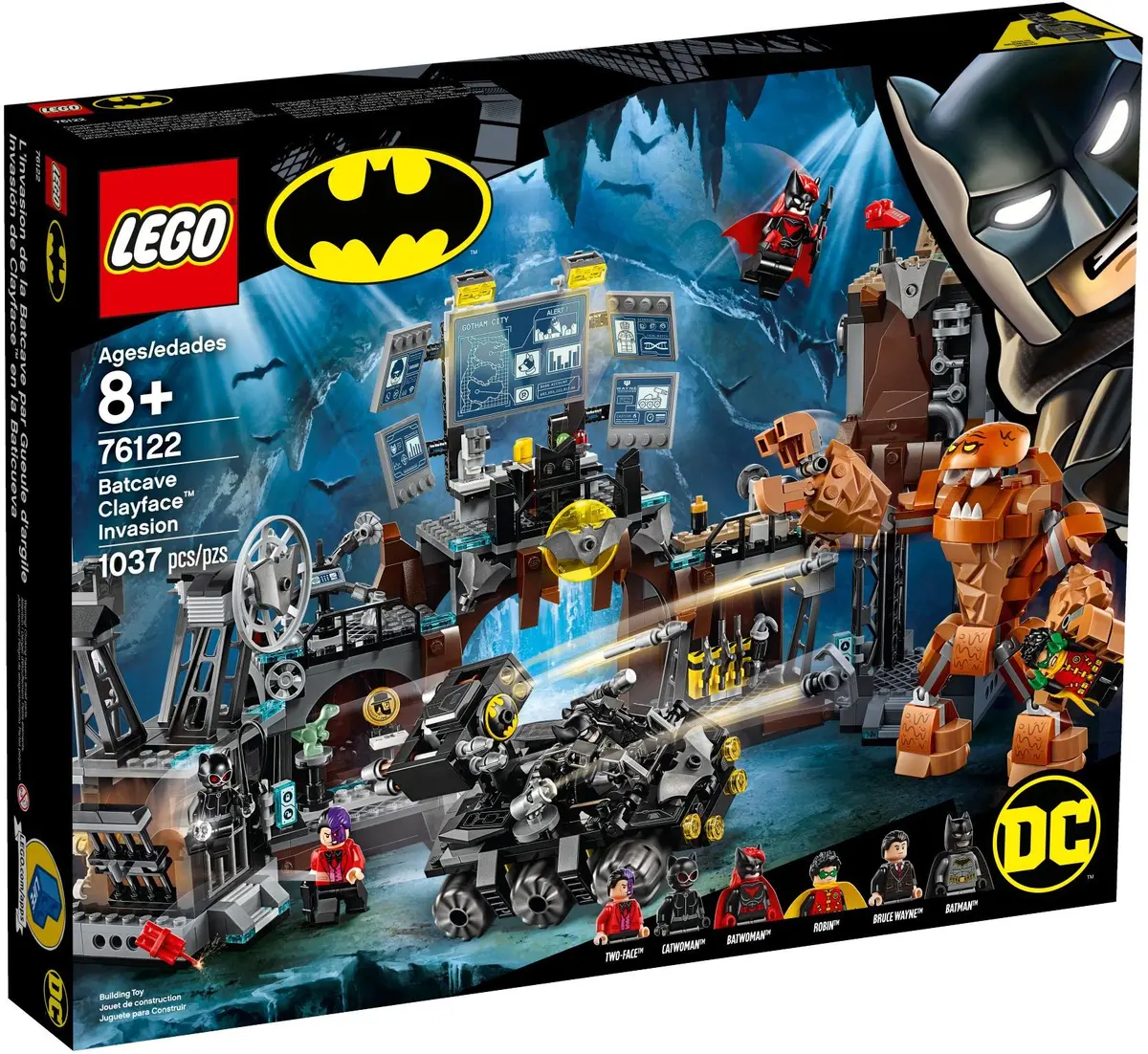 LEGO DC Comics Super Heroes 76122 Batcave Clayface Invasion set, image 2
