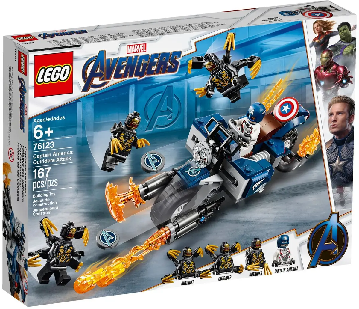 LEGO Marvel Super Heroes 76123 Captain America: Outriders Attack set, image 2