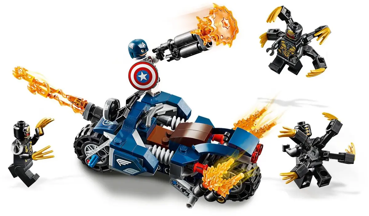 LEGO Marvel Super Heroes 76123 Captain America: Outriders Attack set, image 4