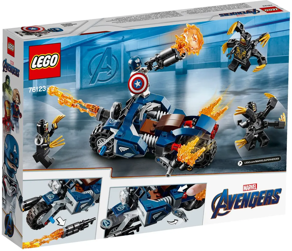 LEGO Marvel Super Heroes 76123 Captain America: Outriders Attack set, image 5