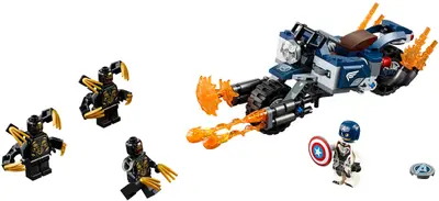 LEGO Marvel Super Heroes 76123 Captain America: Outriders Attack set