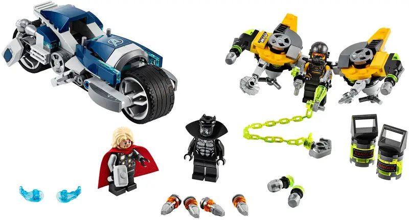 LEGO Marvel Super Heroes 76142 Avengers Speeder Bike Attack set
