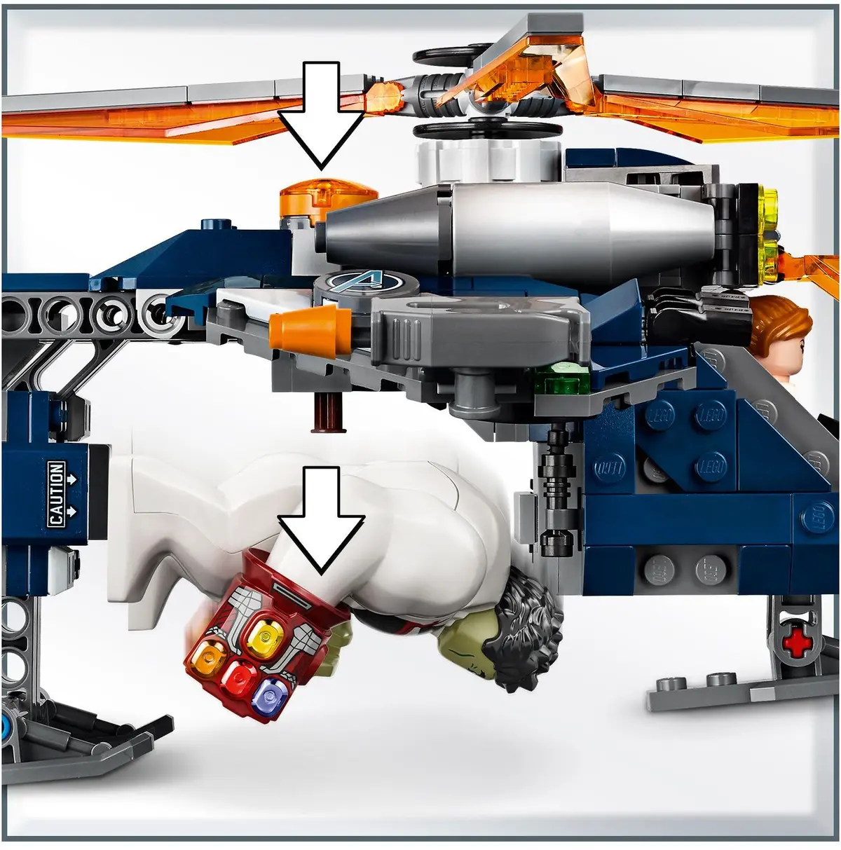 LEGO Marvel Super Heroes 76144 Avengers Hulk Helicopter Rescue set, image 4