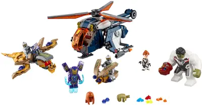LEGO Marvel Super Heroes 76144 Avengers Hulk Helicopter Rescue set