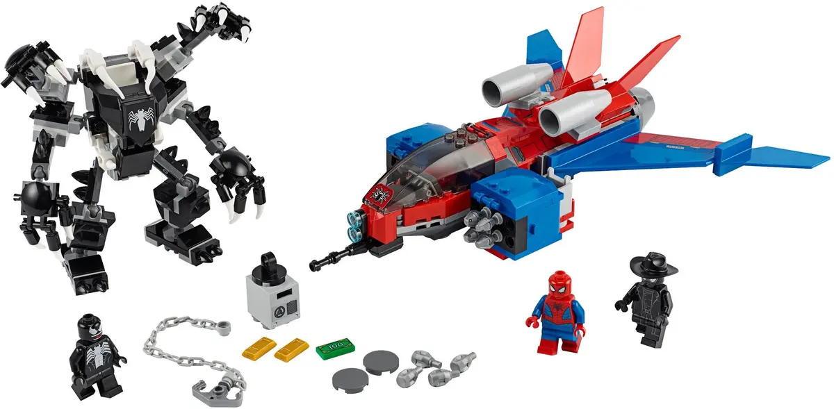 LEGO Marvel Super Heroes 76150 Spiderjet vs. Venom Mech set