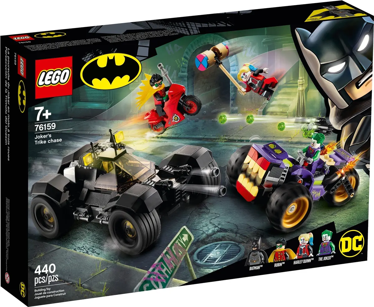 LEGO DC Comics Super Heroes 76159 Joker's Trike Chase set, image 2