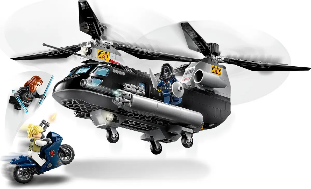 LEGO Marvel Super Heroes 76162 Black Widow's Helicopter Chase set, image 7