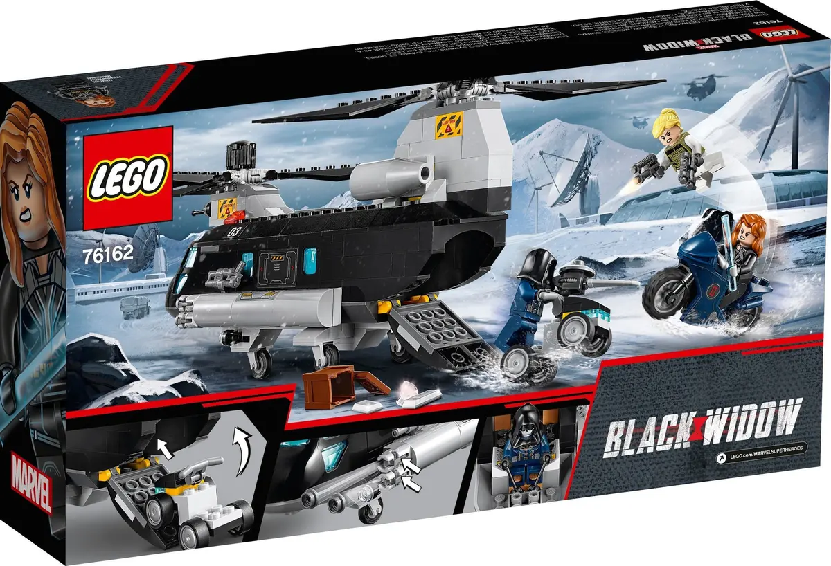 LEGO Marvel Super Heroes 76162 Black Widow's Helicopter Chase set, image 6