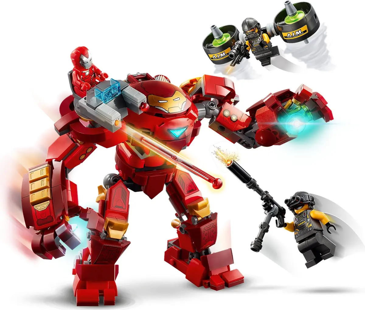 LEGO Marvel Super Heroes 76164 Iron Man Hulkbuster versus A.I.M. Agent set, image 6