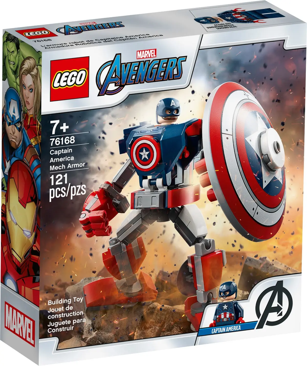 LEGO Marvel Super Heroes 76168 Captain America Mech Armor set, image 2