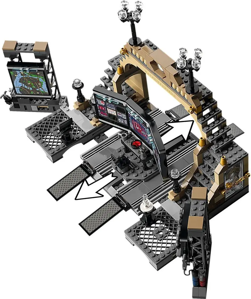 LEGO DC Comics Super Heroes 76183 Batcave: The Riddler Face-Off set, image 8