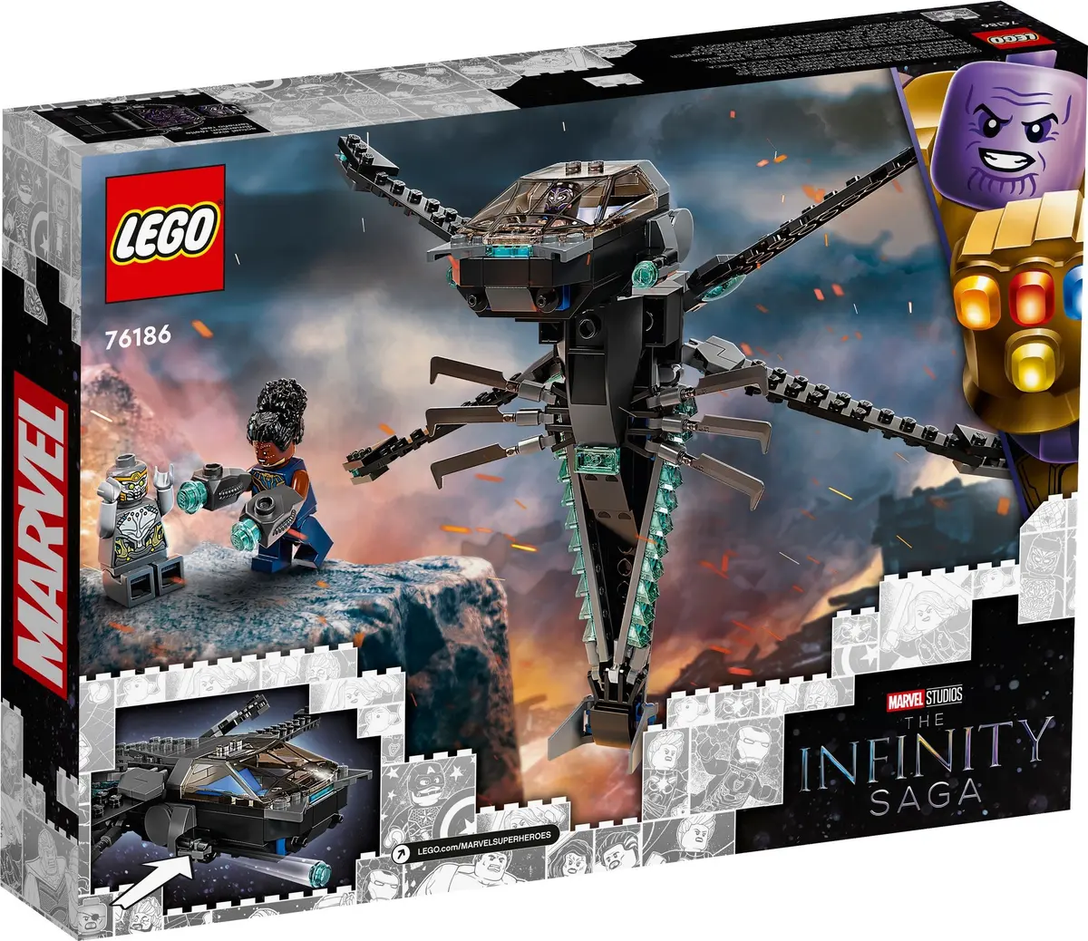 LEGO Marvel Super Heroes 76186 Black Panther Dragon Flyer set, image 7