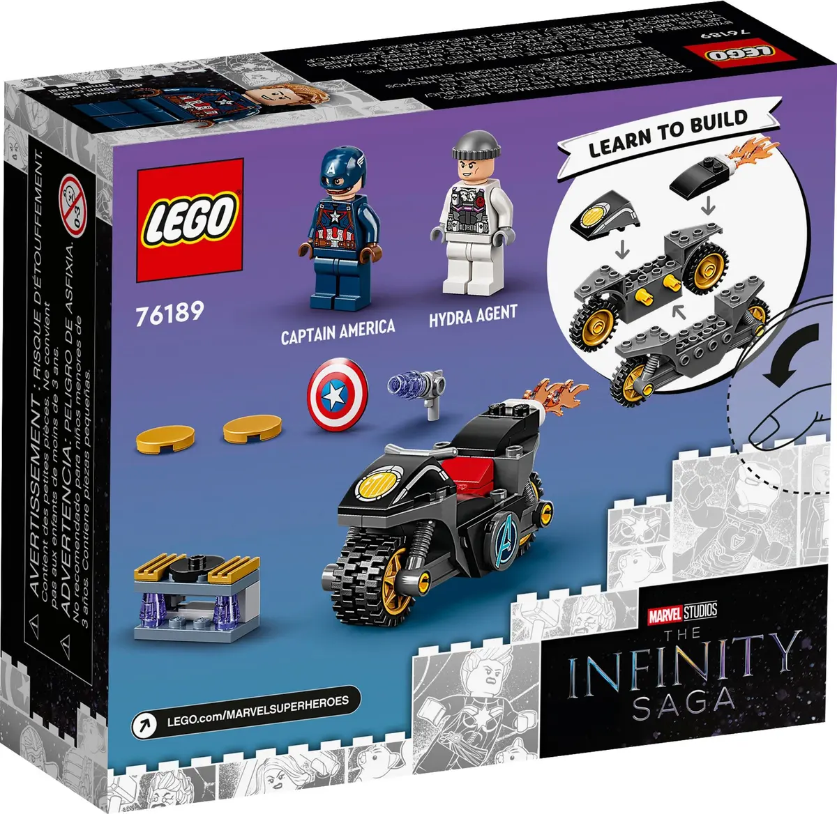LEGO Marvel Super Heroes 76189 Captain America and Hydra Face-Off set, image 7