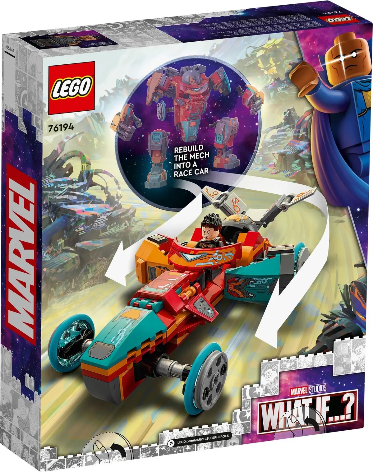 LEGO Marvel Super Heroes 76194 Tony Stark's Sakaarian Iron Man set, image 6