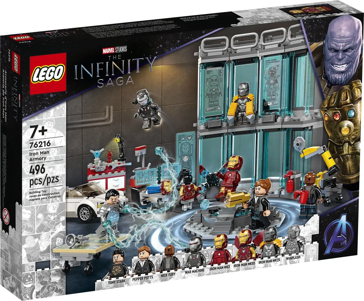 LEGO Marvel Super Heroes 76216 Iron Man Armory set, image 2