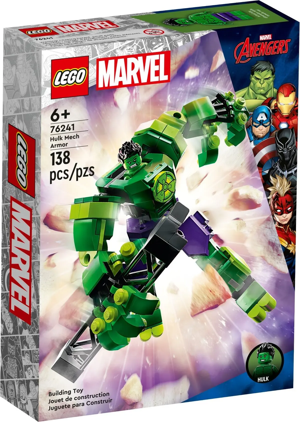 LEGO Marvel Super Heroes 76241 Hulk Mech Armor set, image 2