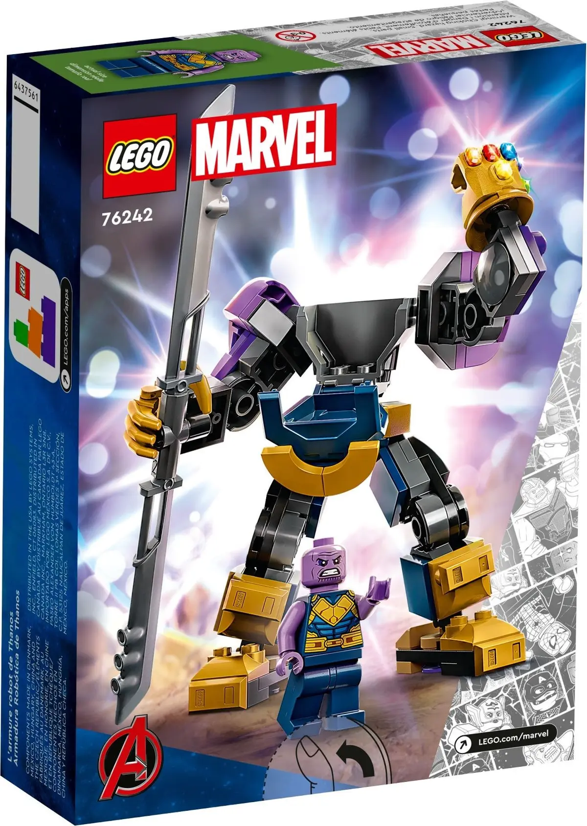 LEGO Marvel Super Heroes 76242 Thanos Mech Armor set, image 5