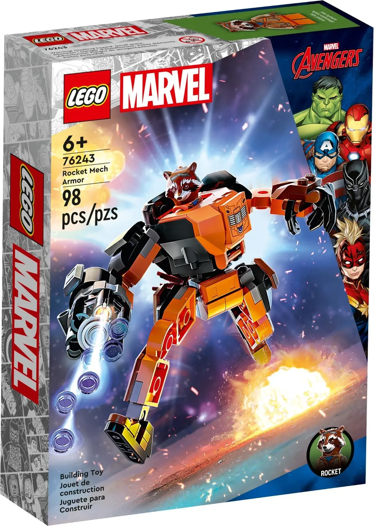 LEGO Marvel Super Heroes 76243 Rocket Mech Armor set, image 2