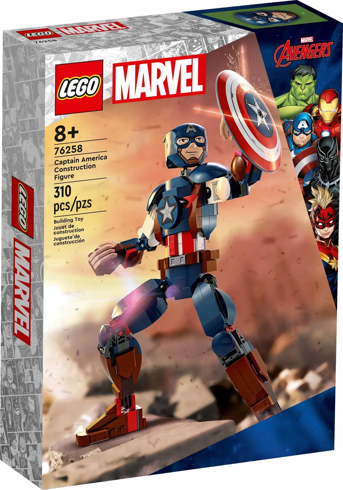 LEGO Marvel Super Heroes 76258 Captain America Construction Figure set, image 2