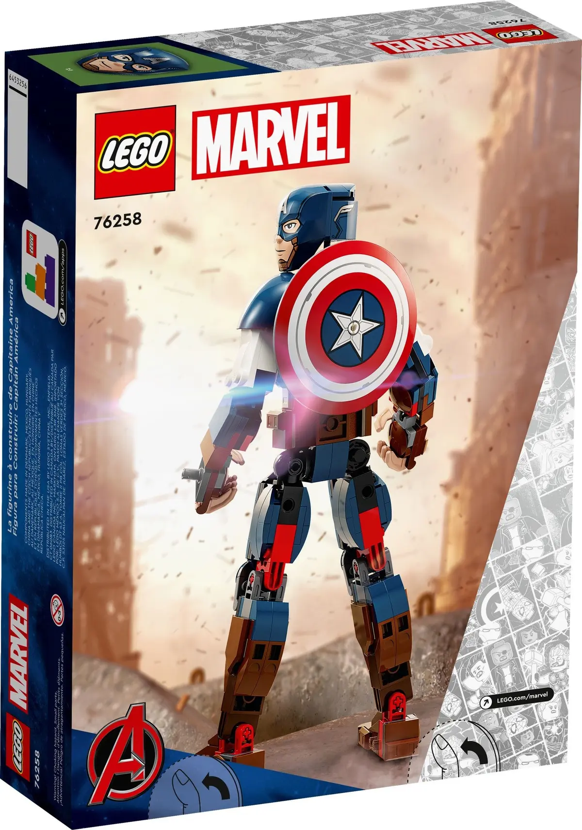 LEGO Marvel Super Heroes 76258 Captain America Construction Figure set, image 4