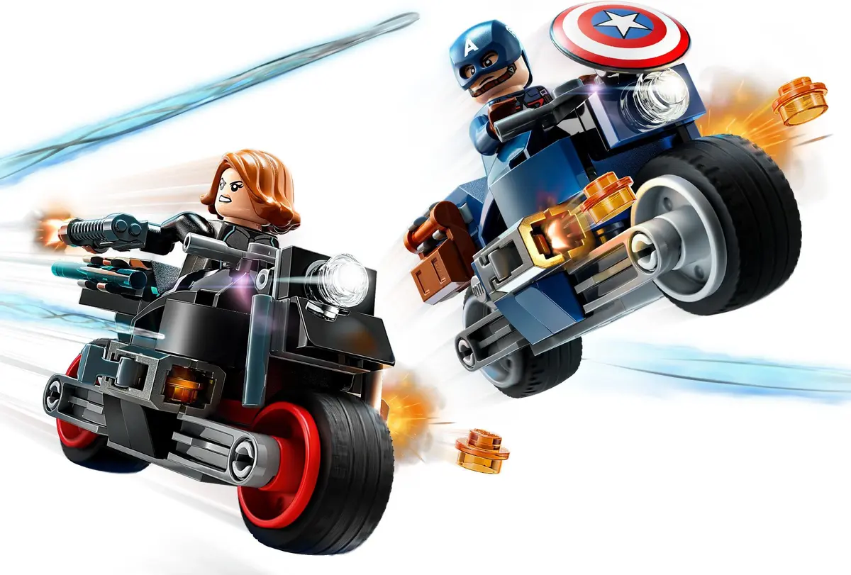 LEGO Marvel Super Heroes 76260 Black Widow & Captain America Motorcycles set, image 3