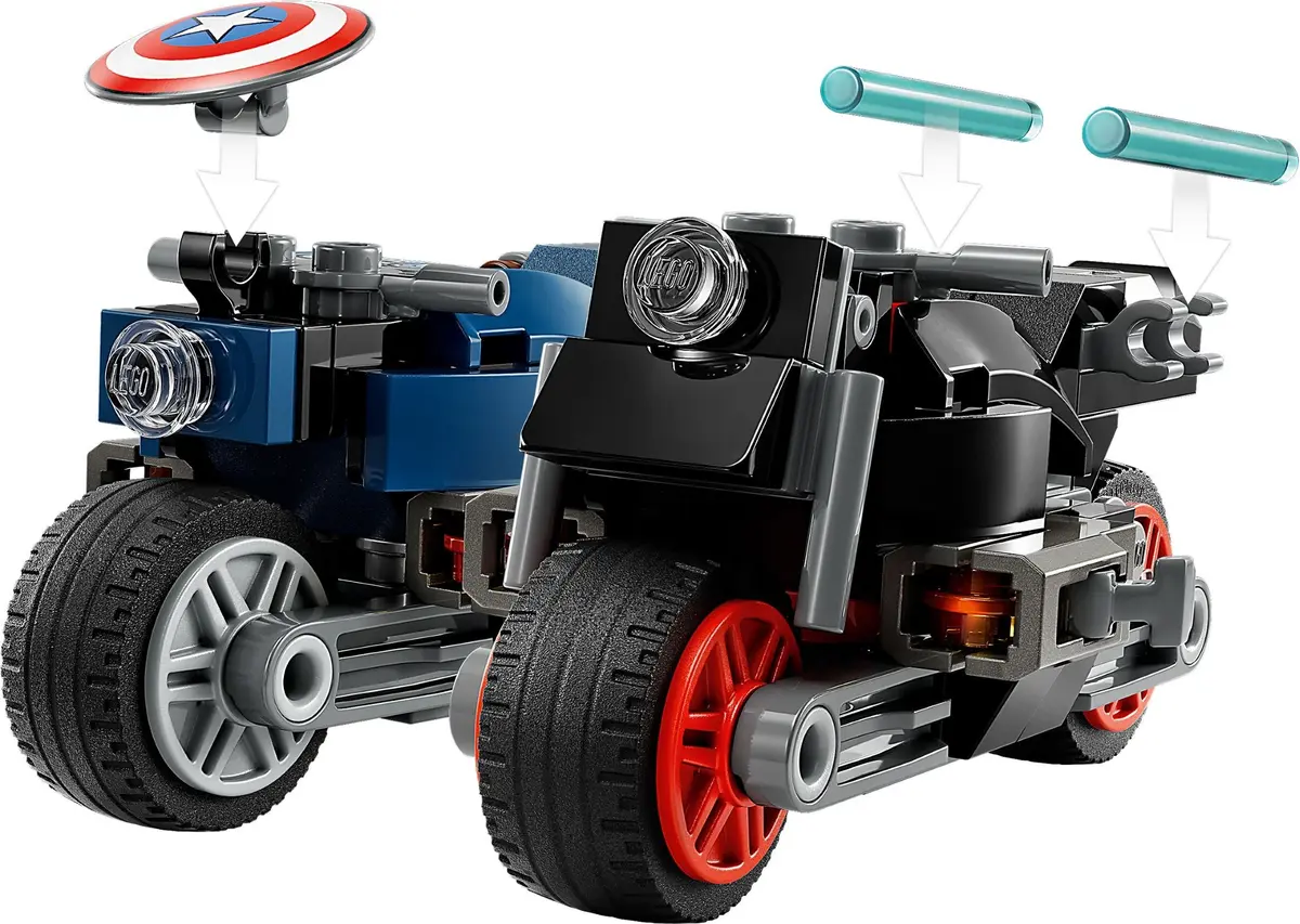 LEGO Marvel Super Heroes 76260 Black Widow & Captain America Motorcycles set, image 4