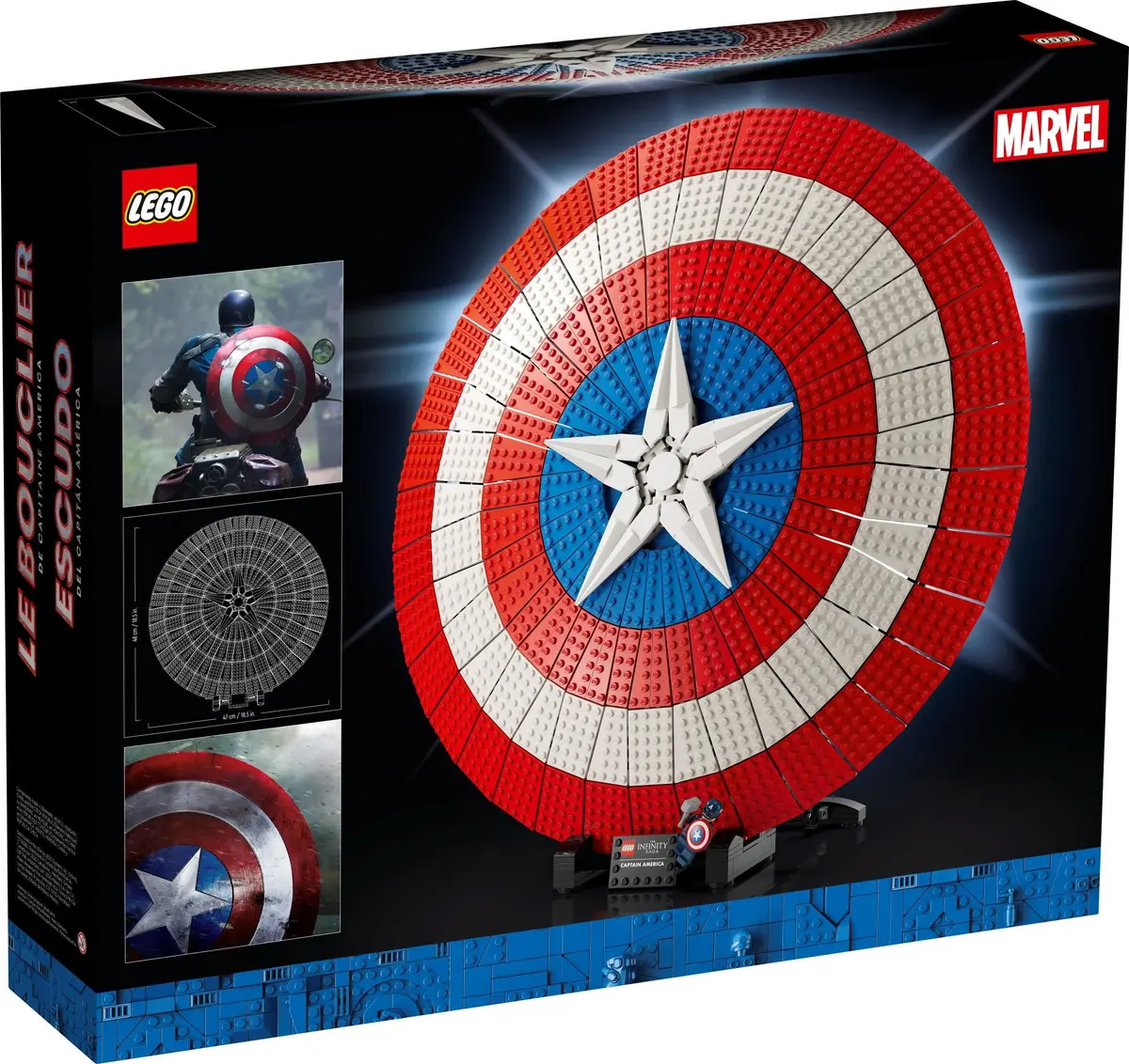 LEGO Marvel Super Heroes 76262 Captain America's Shield set, image 7