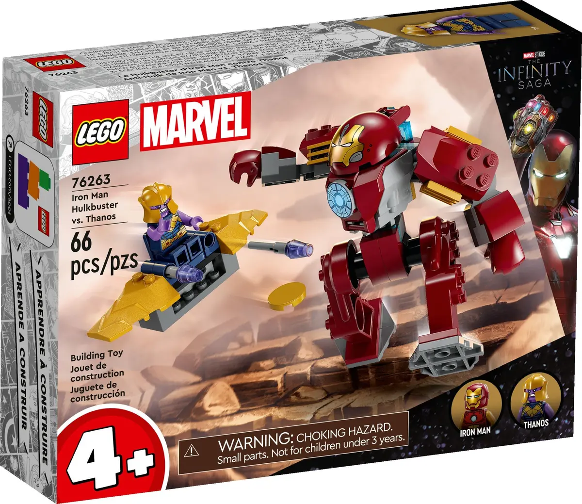 LEGO Marvel Super Heroes 76263 Iron Man Hulkbuster vs. Thanos set, image 2