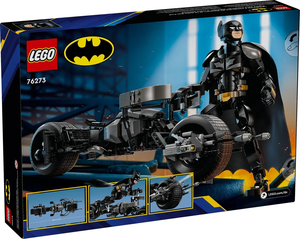 LEGO DC Comics Super Heroes 76273 Batman Construction Figure and the Bat-Pod Bike set, image 5