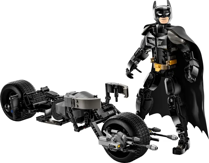 LEGO DC Comics Super Heroes 76273 Batman Construction Figure and the Bat-Pod Bike set