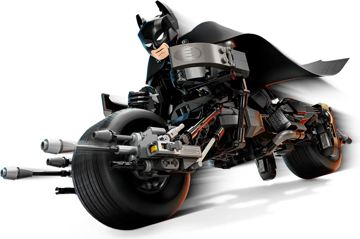 LEGO DC Comics Super Heroes 76273 Batman Construction Figure and the Bat-Pod Bike set, image 2