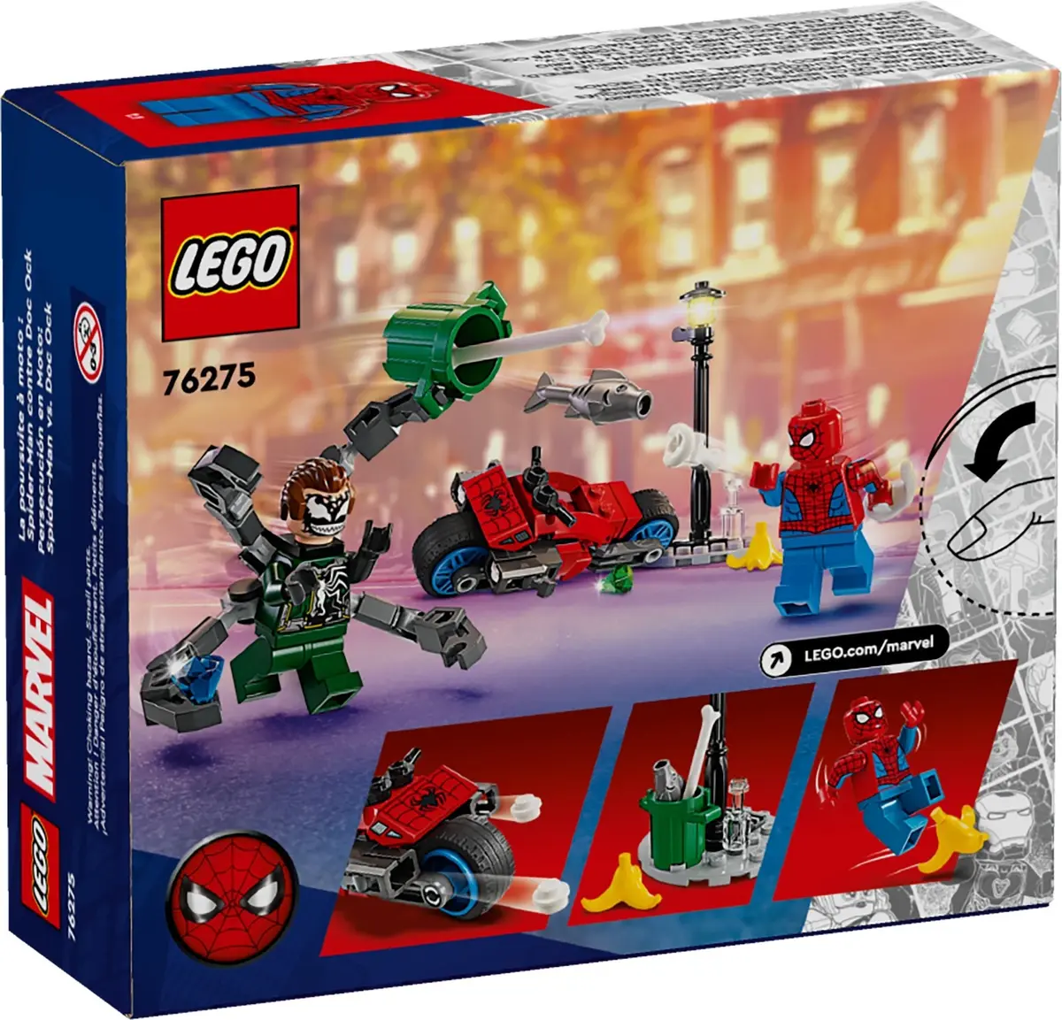 LEGO Marvel Super Heroes 76275 Motorcycle Chase: Spider-Man vs. Doc Ock set, image 6