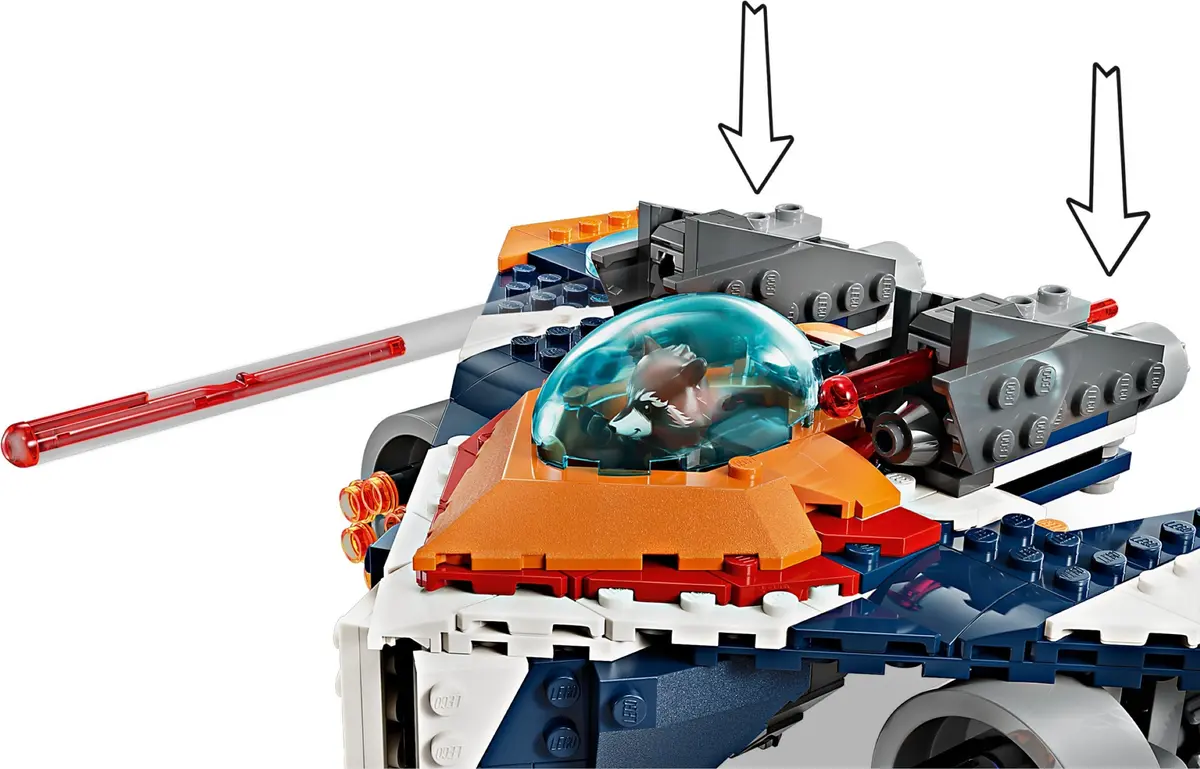 LEGO Marvel Super Heroes 76278 Rocket's Warbird vs. Ronan set, image 6