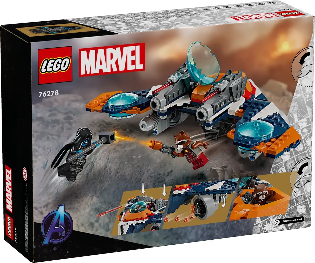 LEGO Marvel Super Heroes 76278 Rocket's Warbird vs. Ronan set, image 7