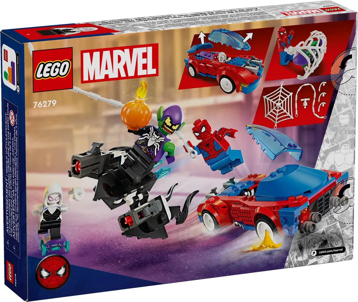 LEGO Marvel Super Heroes 76279 Spider-Man Race Car & Venom Green Goblin set, image 7