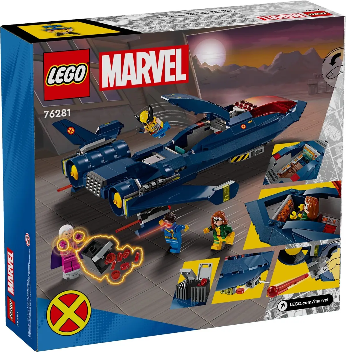 LEGO Marvel Super Heroes 76281 X-Men X-Jet set, image 8