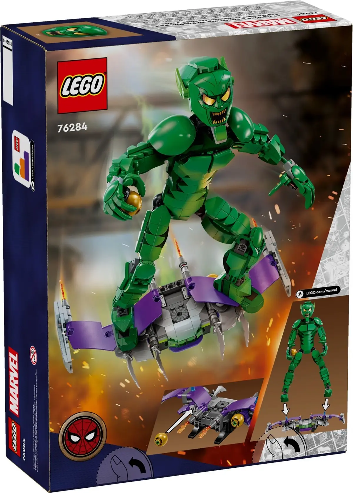 LEGO Marvel Super Heroes 76284 Green Goblin Construction Figure set, image 5