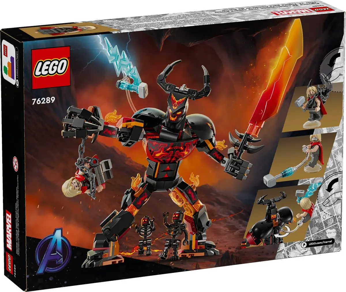 LEGO Marvel Super Heroes 76289 Thor vs. Surtur Construction Figure set, image 3