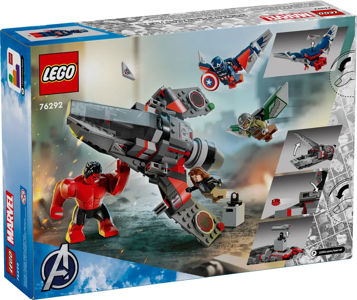 LEGO Marvel Super Heroes 76292 Captain America vs. Red Hulk Battle set, image 2