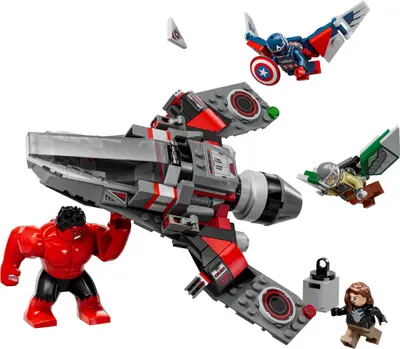LEGO Marvel Super Heroes 76292 Captain America vs. Red Hulk Battle set