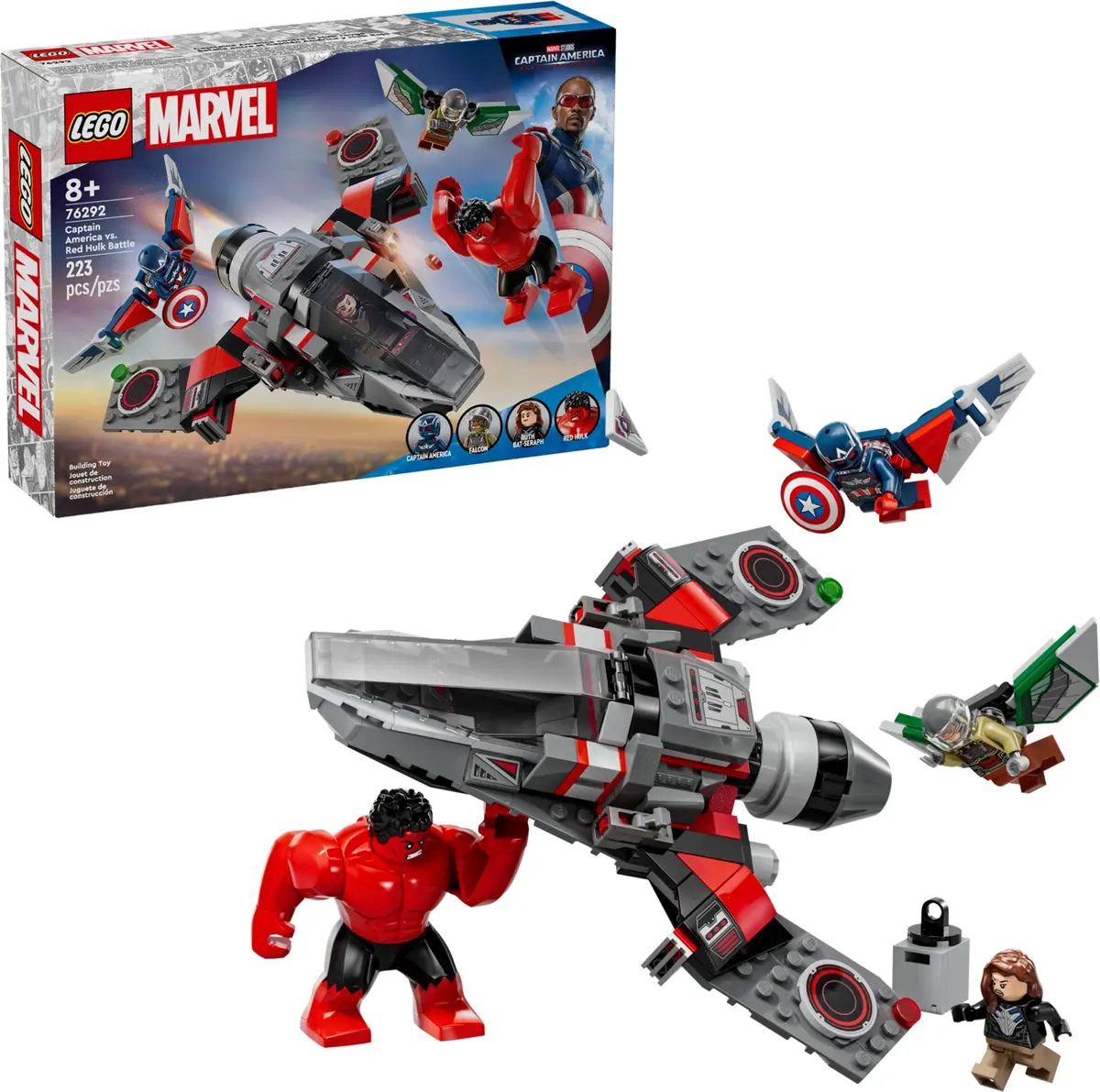 LEGO Marvel Super Heroes 76292 Captain America vs. Red Hulk Battle set, image 3