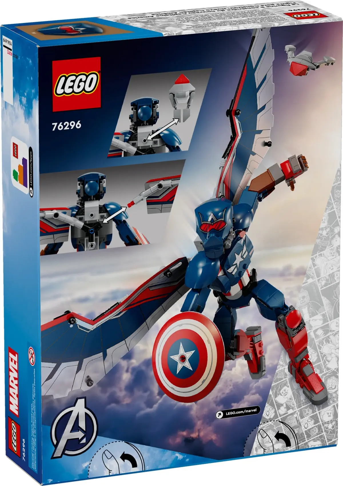 LEGO Marvel Super Heroes 76296 New Captain America Construction Figure set, image 2