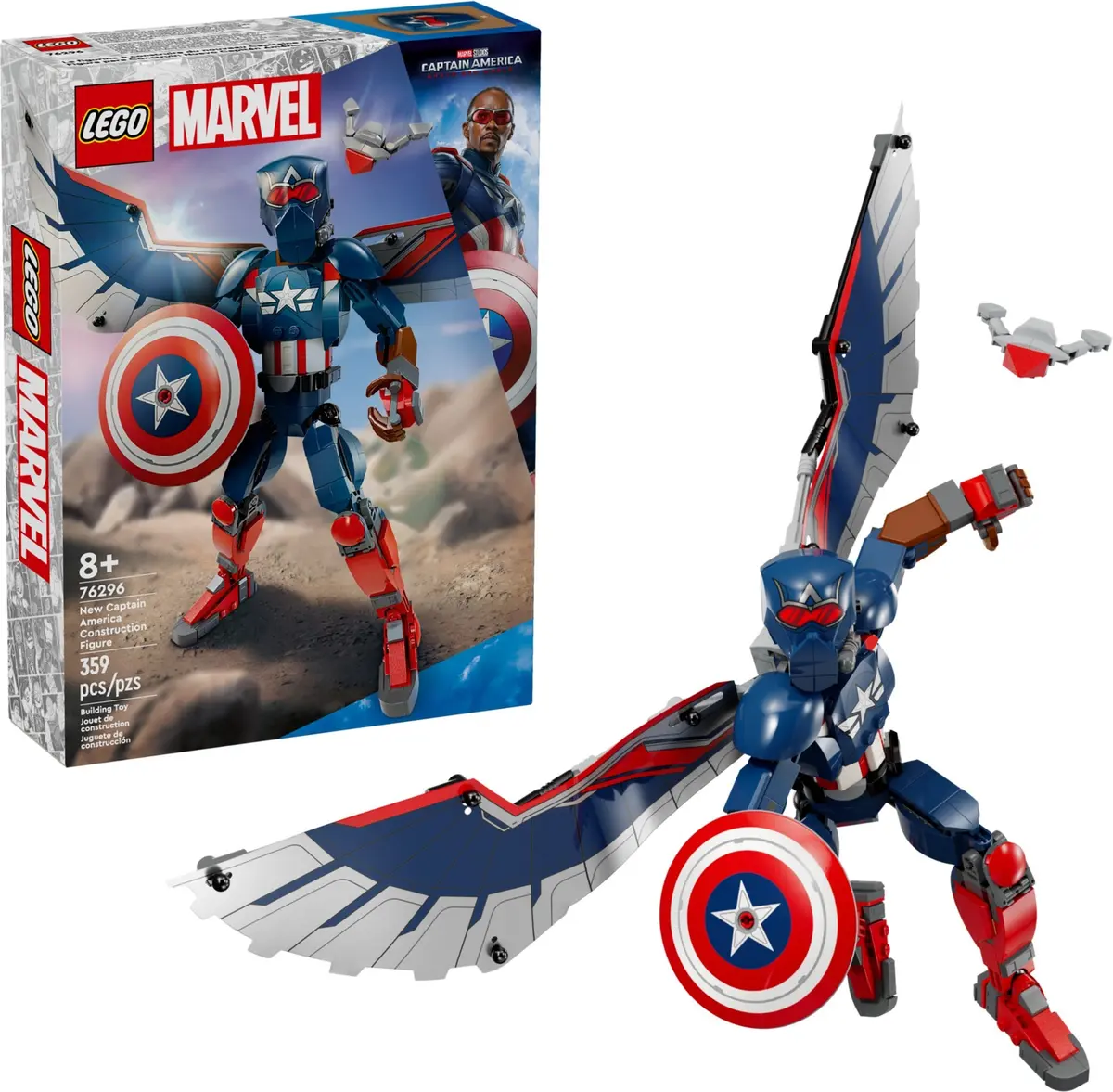 LEGO Marvel Super Heroes 76296 New Captain America Construction Figure set, image 3