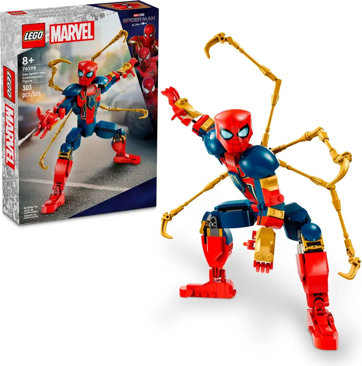 LEGO Marvel Super Heroes 76298 Iron Spider-Man Construction Figure set, image 2