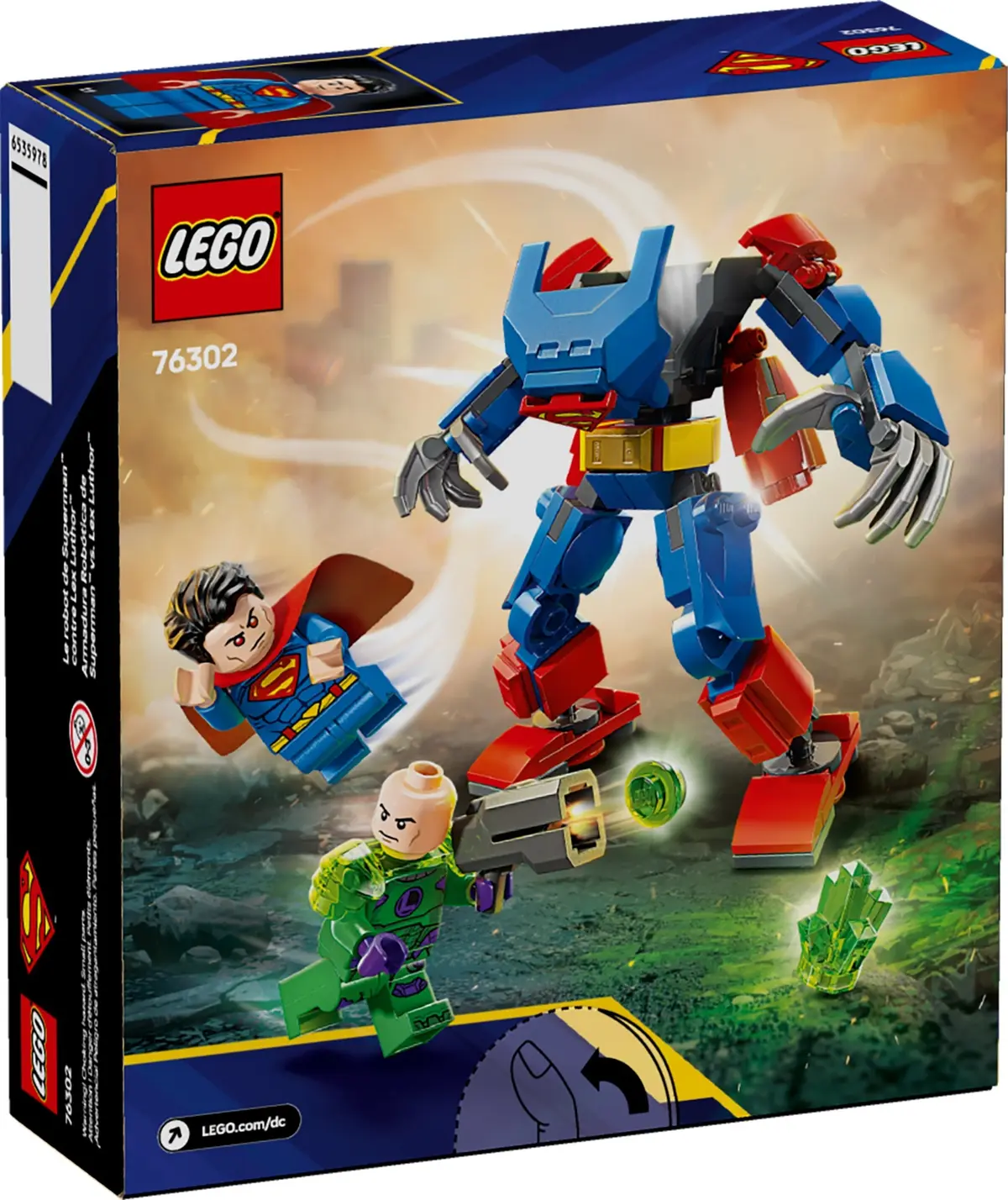 LEGO DC Comics Super Heroes 76302 Superman Mech vs. Lex Luthor set, image 2