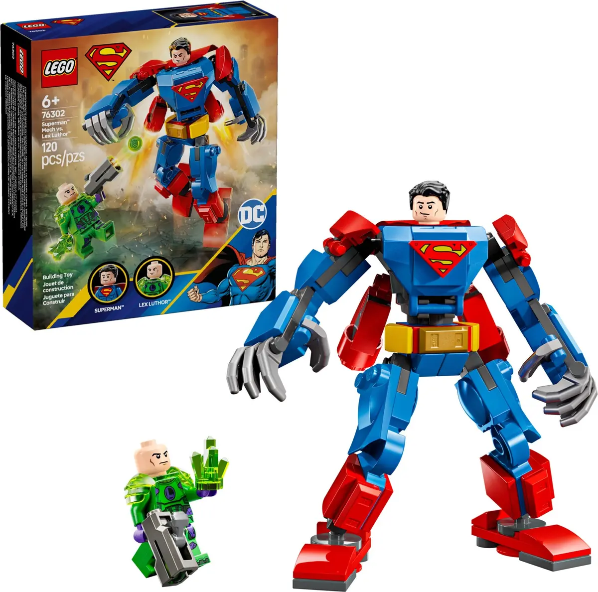 LEGO DC Comics Super Heroes 76302 Superman Mech vs. Lex Luthor set, image 3